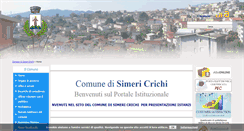 Desktop Screenshot of comune.simericrichi.cz.it