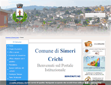 Tablet Screenshot of comune.simericrichi.cz.it